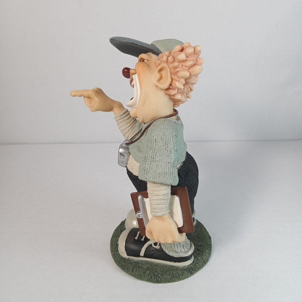 Vintage 1997 Slapstix by Cast Art "Hit The Shower" Coach Clown Figurine 5.5" H - Picture 4 of 7